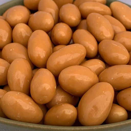 Almendra con Chocolate Blanco, Caramelo y Sal Marina