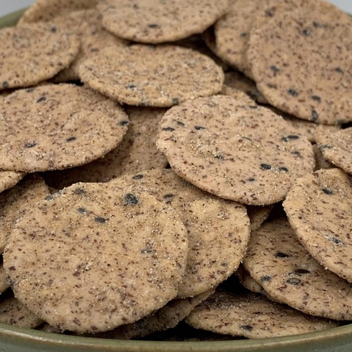 Galletas de Arroz Sésamo-Pimienta
